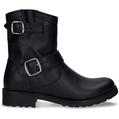 Odet Black Boot Ankle Biker Vegan