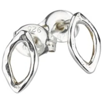 Ohrstecker Leaf Silber