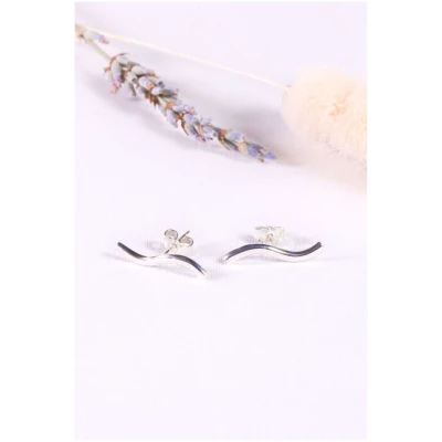 Ohrstecker Wave SIlber