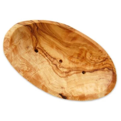 Olivenholz erleben Seifenschale oval groß aus Olivenholz