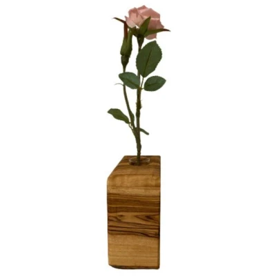 Olivenholz erleben Vase QUENTIN aus Olivenholz