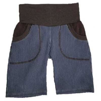 Omilich Bermudashorts aus Bio-Stretch-Jeans gestreift - 2 Farben