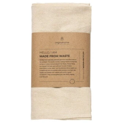 Originalhome Serviette aus recycelte Baumwolle,