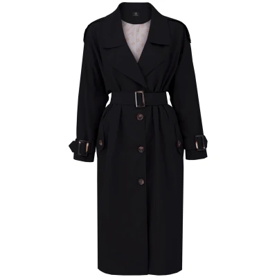 Oversize Trench Coat Black