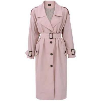 Oversize Trench Coat Powder Pink