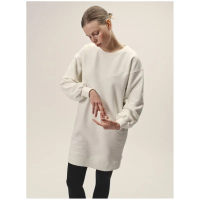 Oversized Sweatshirt Dress White - Organic Cotton