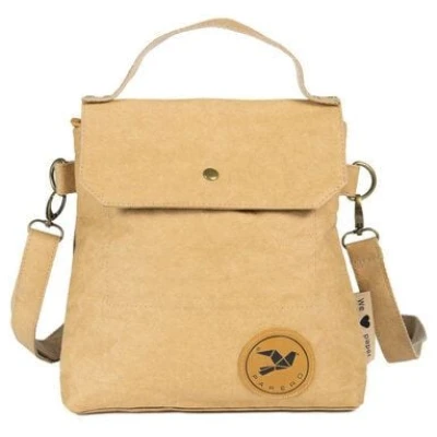 PAPERO Umhängetasche Kraft Papier Handtasche reißfest, wasserfest