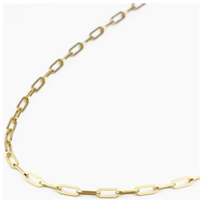 Paeoni Colors Klassische Gliederkette aus 18k Gold Vermeil, 925 Sterling Silber