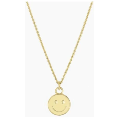 Paeoni Colors Smiley-Halskette aus 18k Gold Vermeil, 925 Sterling Silber