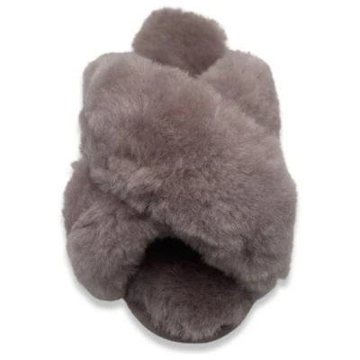 Pantoffel-Sandale aus Schaffell "thies Sheep Cross Sandal"