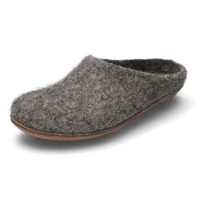 Pantoffel TIROLER STEINSCHAF aus Wollfilz, taupe 37