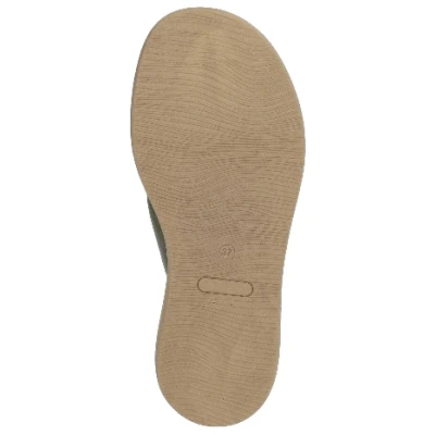 Pantolette aus Bio-Leder, lorbeer 37