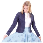 Peaces.bio - handbedruckte Biomode Bio-Business-jackerl "Ladylike'