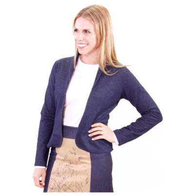Peaces.bio - handbedruckte Biomode Bio-Business-jackerl "Ladylike'