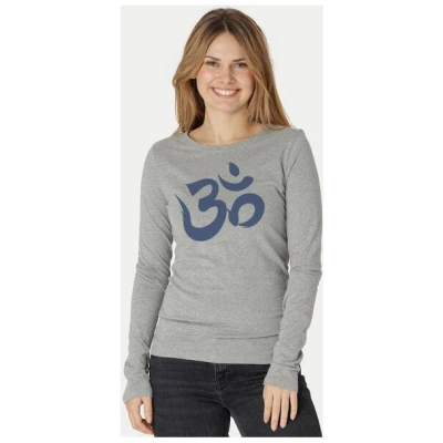 Peaces.bio - handbedruckte Biomode Bio-Damen-Langarmshirt "OM"