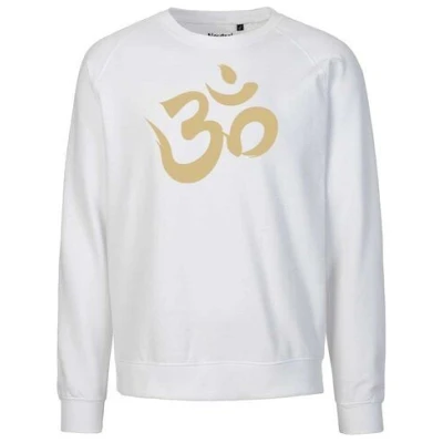 Peaces.bio - handbedruckte Biomode Bio Herren Sweatshirt Om