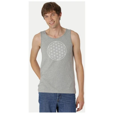 Peaces.bio - handbedruckte Biomode Bio Tank Top "Die Blume des Lebens" Herren