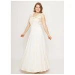 Peaces.bio - handbedruckte Biomode Brautkleid Buchenzauber