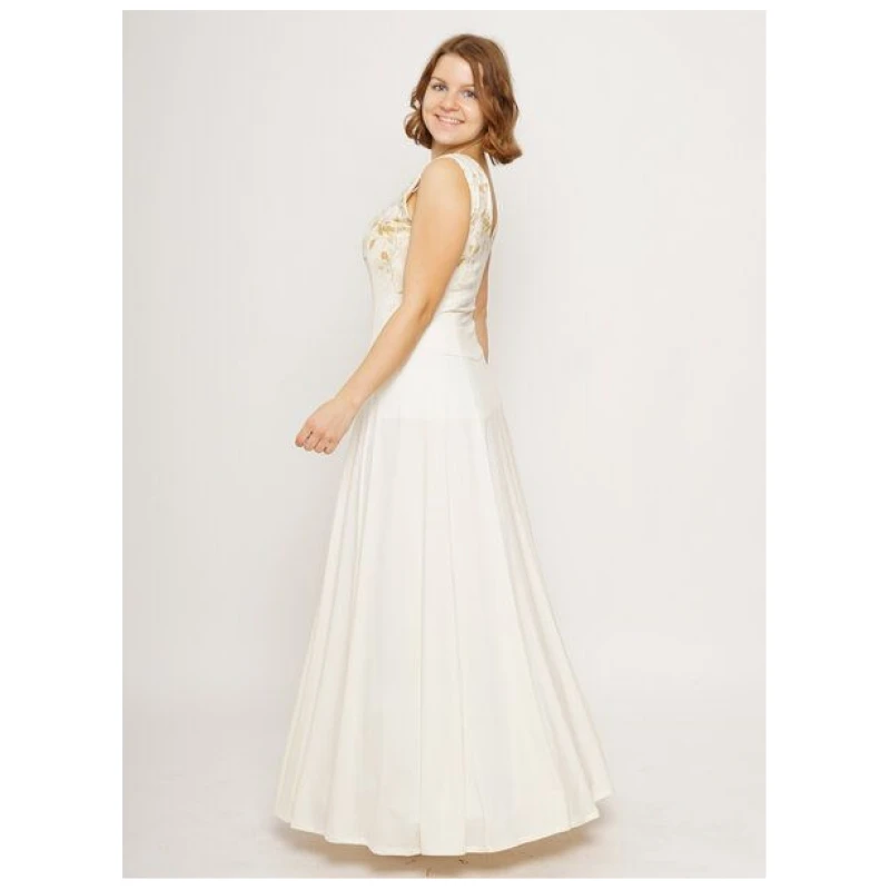 Peaces.bio - handbedruckte Biomode Brautkleid Buchenzauber