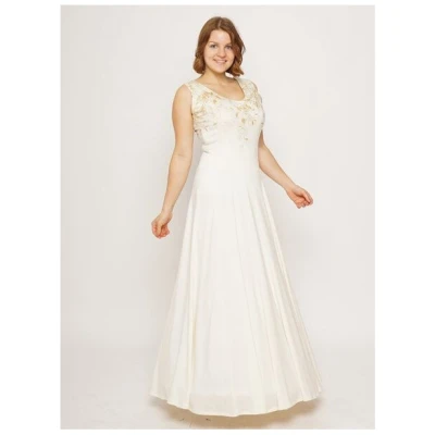 Peaces.bio - handbedruckte Biomode Brautkleid Buchenzauber