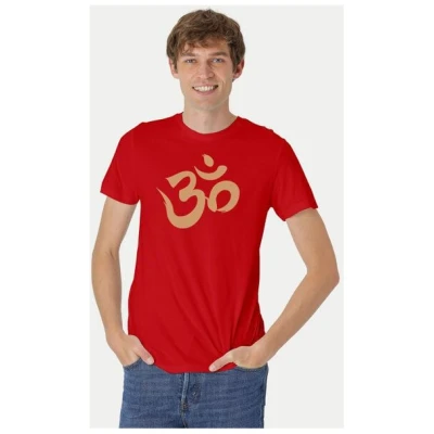 Peaces.bio - handbedruckte Biomode Fit T-Shirt "Om" Herren
