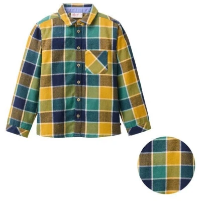 People Wear Organic Flanell Hemd, bunt kariert, Bio-Baumwolle