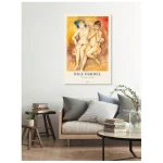 Photocircle Poster / Leinwandbild / Kunst - Nils Dardel: Zwei Mädchen auf einem Stuhl