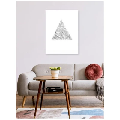 Photocircle Poster / Leinwandbild - Mantika Minimal Triangle