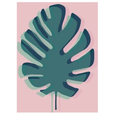 Photocircle Poster / Leinwandbild - The Single Monstera
