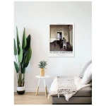 Photocircle Poster / Leinwandbild - Vilhelm Hammersh⌀i: Interieur mit Ida auf einem weißen Stuhl