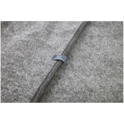 Pickapooh Kuscheldecke Bio-Merinowolle Fleece grau Maße 160 x 180 cm