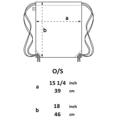 Picopoc Turnbeutel Fahrrad / Gym Bag / Rucksack in Schwarz & Weiß aus Biobaumwolle