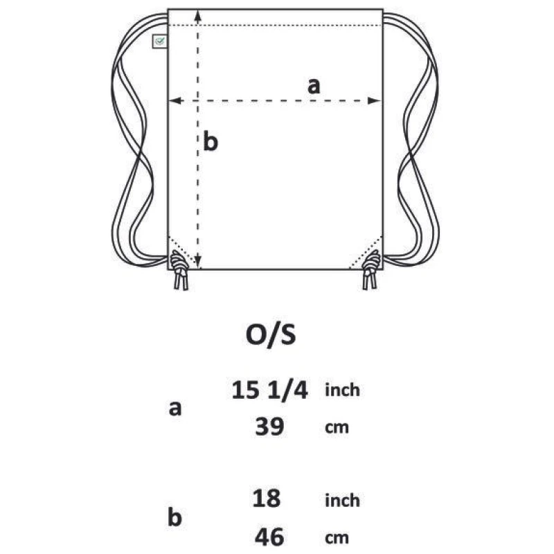 Picopoc Turnbeutel Fahrrad / Gym Bag / Rucksack in Schwarz & Weiß aus Biobaumwolle