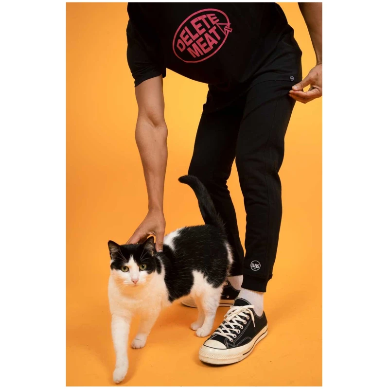 Plant Faced Clothing Herren vegan The Classics Jogginghose Schwarz