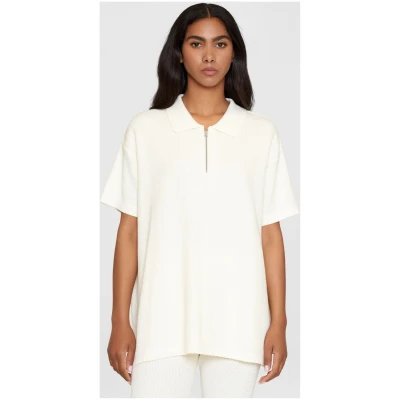 Poloshirt Loose Off White
