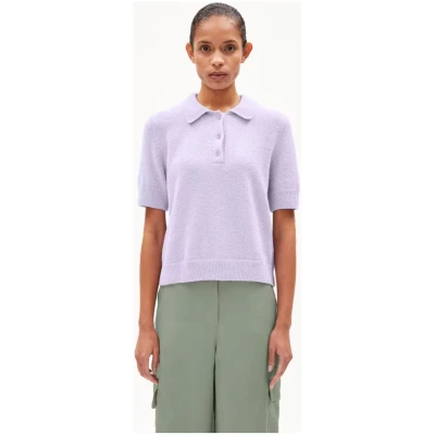 Poloshirt Matildiaas Strick Lila
