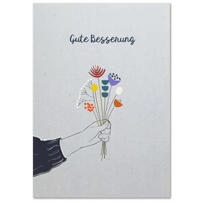 Postkarte Gute Besserung