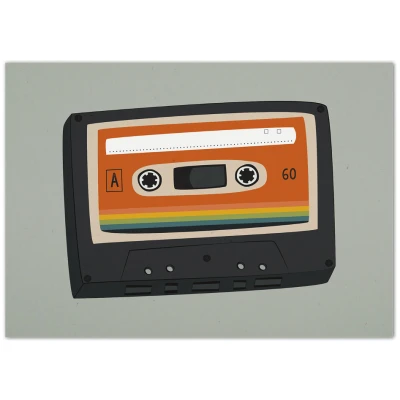 Postkarte Kassette