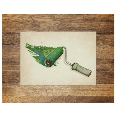 Postkarte Modell: "Nature Painter"