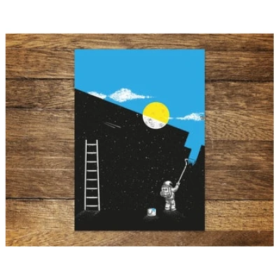 Postkarte Modell: "Painting Day"
