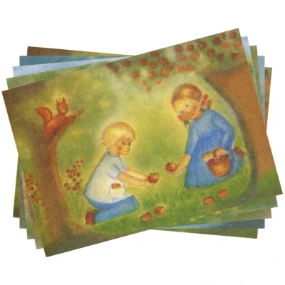 Postkarten Herbst 5 Stück