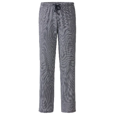 Pyjamahose aus reiner Bio-Baumwolle, nachtblau gemustert