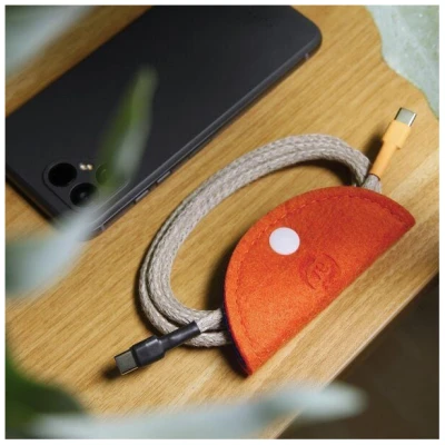 RÅVARE Kabelorganizer Tasche aus Filz für recable Ladekabel & andere USB-Kabel - handgemacht in Deutschland