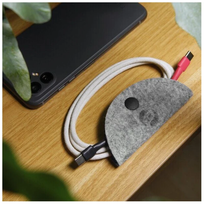 RÅVARE Kabelorganizer Tasche aus Filz für recable Ladekabel & andere USB-Kabel - handgemacht in Deutschland