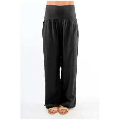 RAVENS VIEW IBIZA Damen vegan Hose Elba Schwarz