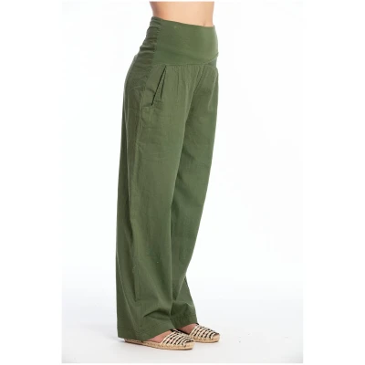 RAVENS VIEW IBIZA Damen vegan Hose Elba Waldgrün