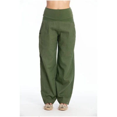 RAVENS VIEW IBIZA Damen vegan Hose Elba Waldgrün