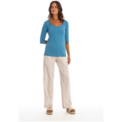 RAVENS VIEW IBIZA Damen vegan Hose Oregon Stone Grey