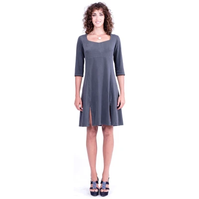 RAVENS VIEW IBIZA Damen vegan Kleid Berlin Anthrazitgrau