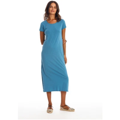 RAVENS VIEW IBIZA Damen vegan Kleid Lara Maui Blau